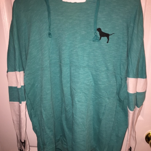PINK Victoria's Secret Tops - Victoria’s Secret PINK sweatshirt - teal
